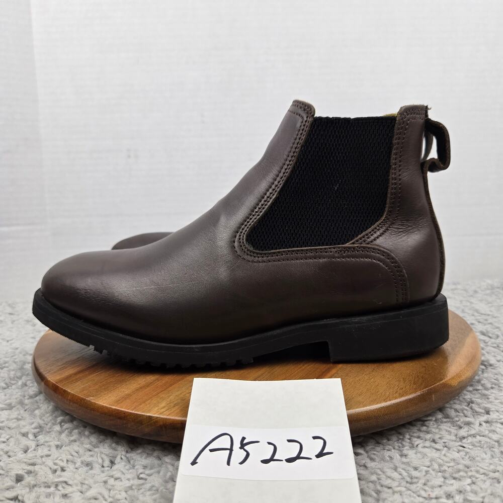 Jim Green Mens UK 7 US 8 Sandhurst Brown Leather Casual Lifestyle Chelsea Boots